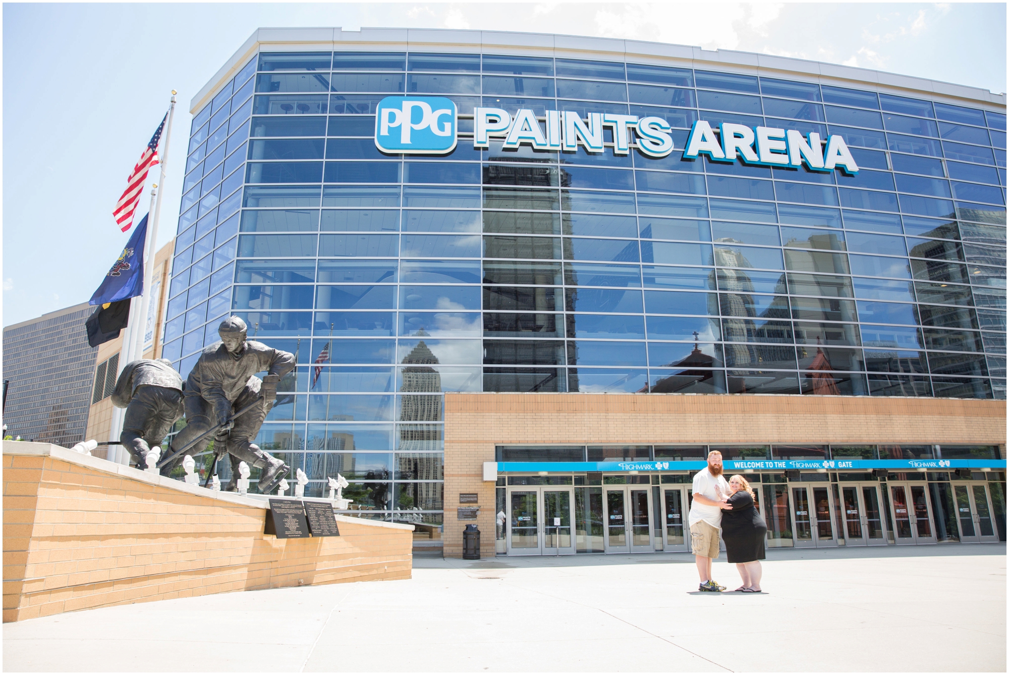 engagement photos at ppg paints arena